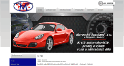 Desktop Screenshot of moravskyautoland.cz